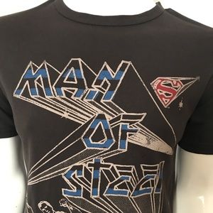 Junk Food Superman man of steel T-shirt EUC
